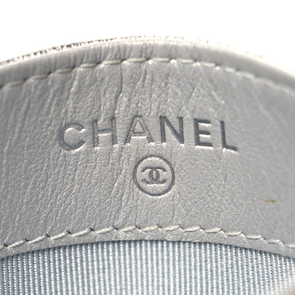 Chanel Metallic Lambskin Quilted Card Holder Silver 6 of 11