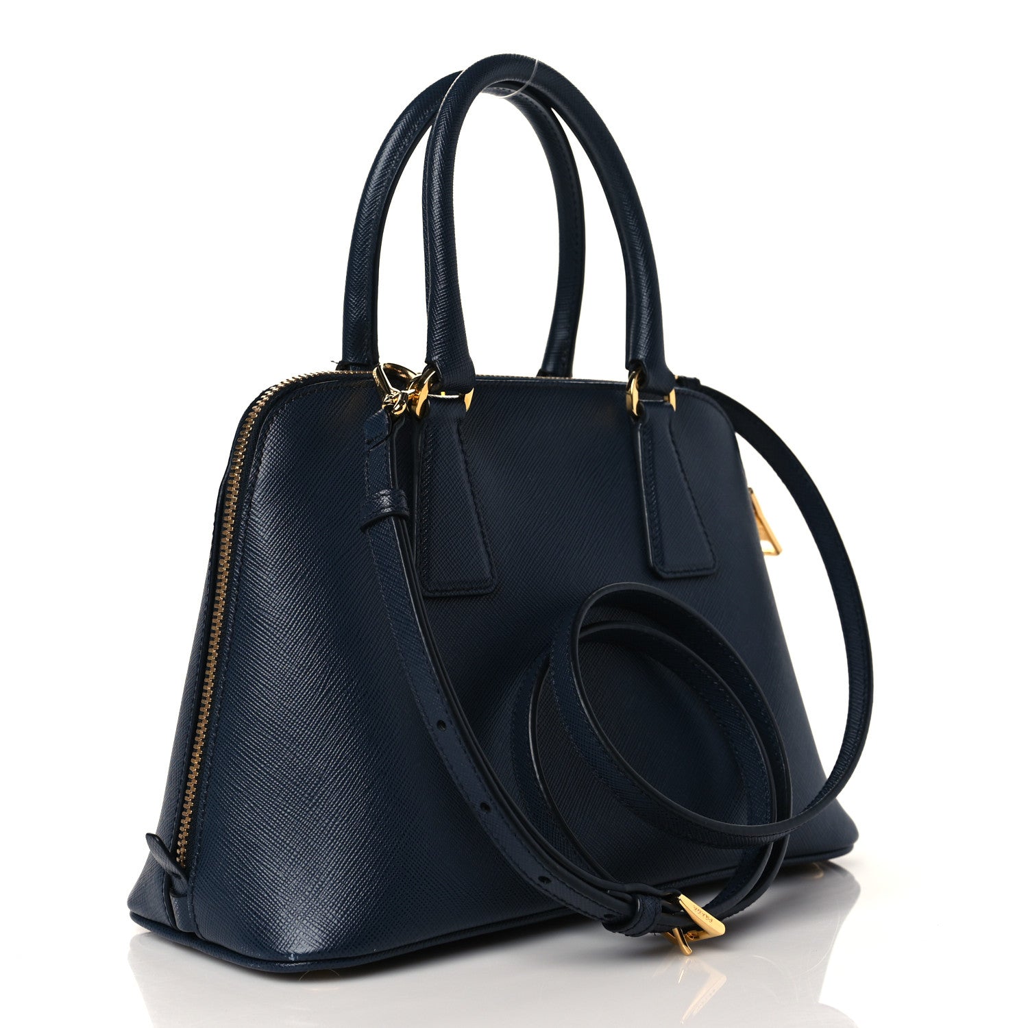 Prada Saffiano Lux Small Promenade Tote Baltico 2 of 9