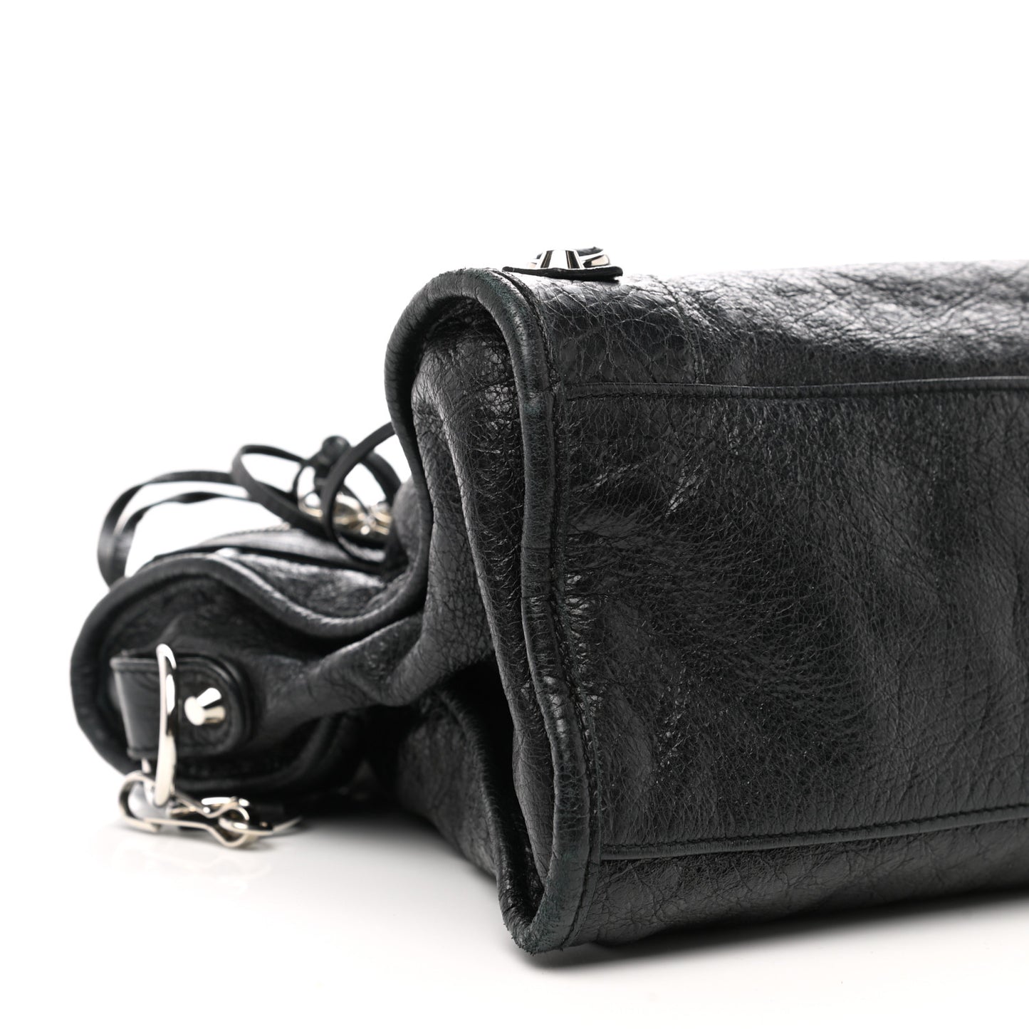 Agneau Classic Silver Hardware City Black