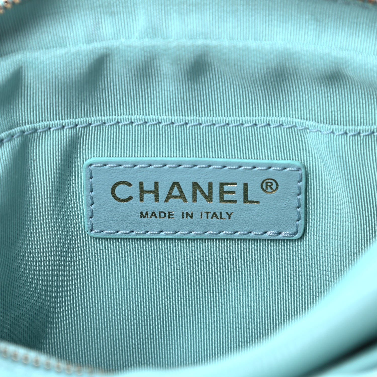 Chanel Calfskin Quilted Day Trips Camera Case Turquoise 7 of 11