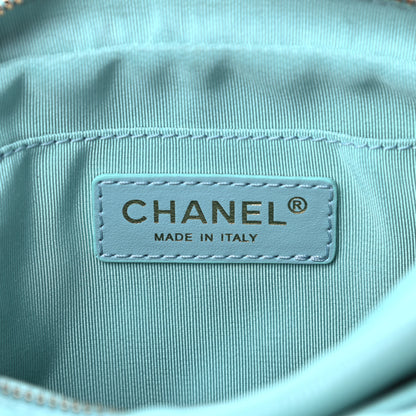 Chanel Calfskin Quilted Day Trips Camera Case Turquoise 7 of 11