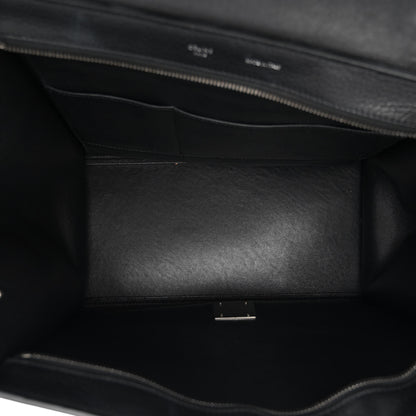 Celine Drummed Calfskin Suede Medium Trapeze Black 4 of 8
