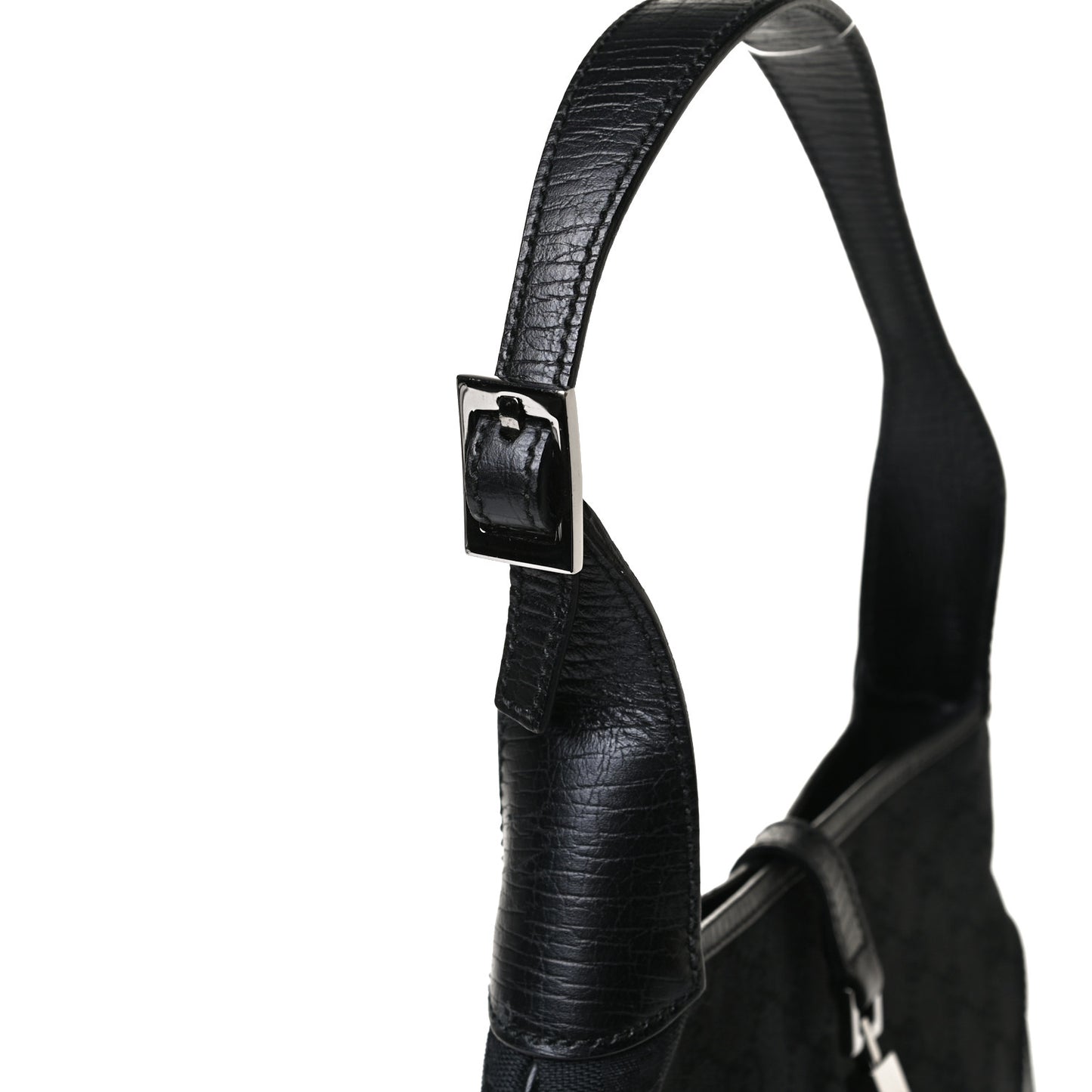 Denim Monogram Small Jackie O Hobo Black