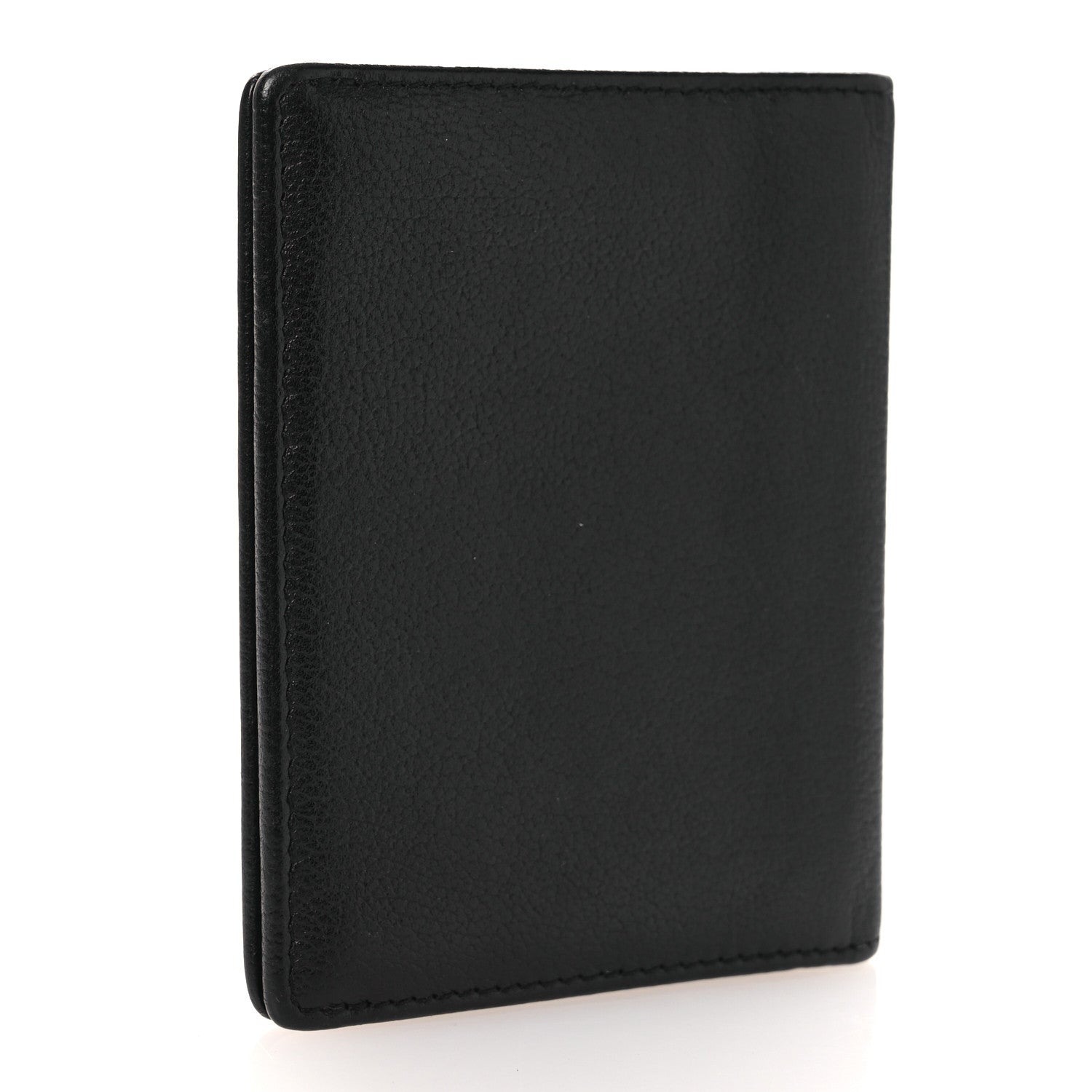 Chanel Goatskin Camellia Card Holder Wallet Black 3 of 8