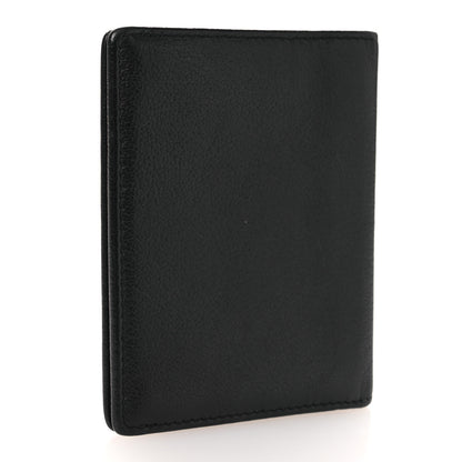 Chanel Goatskin Camellia Card Holder Wallet Black 3 of 8