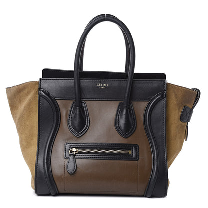 Celine Smooth Calfskin Suede Micro Tri-Color Luggage 1 of 25
