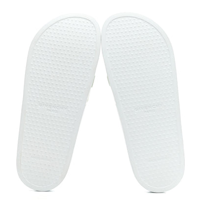 Givenchy Rubber Logo Pool Slide Sandals 40 White 5 of 9