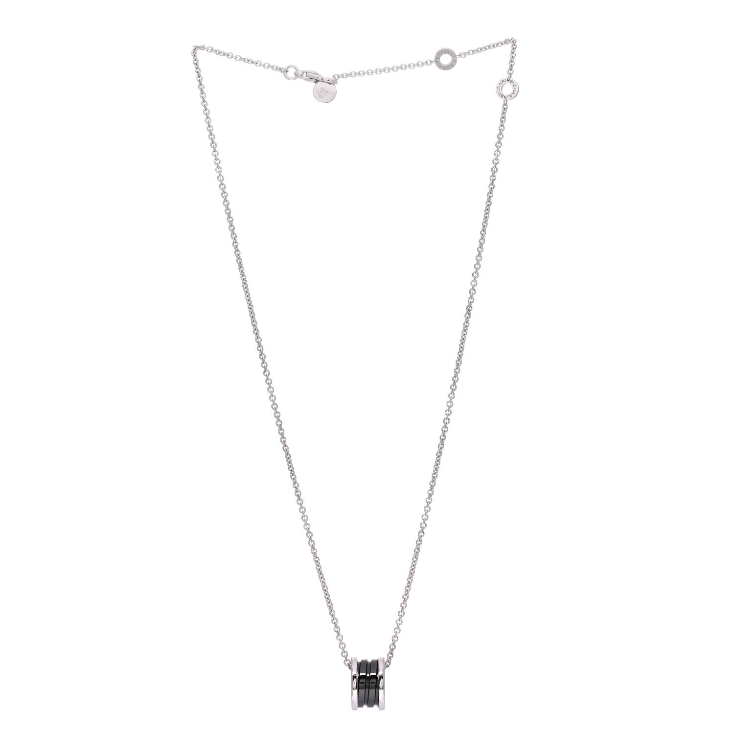 Bulgari Sterling Silver Ceramic Save The Children Pendant Necklace 3 of 9