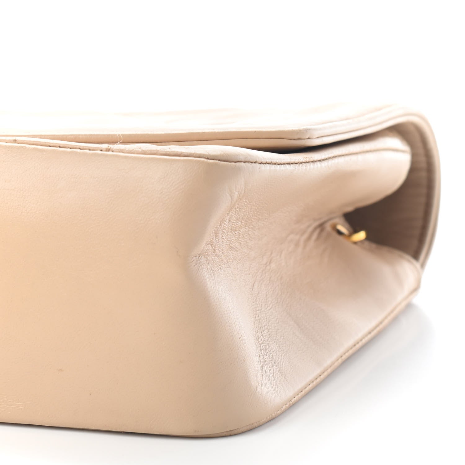 Chanel Lambskin Quilted Small Single Flap Beige 9 of 9