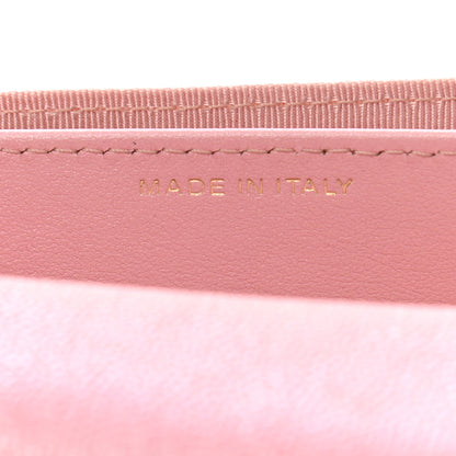 Chanel Iridescent Caviar Quilted Flap Card Holder Wallet Pink 7 of 9