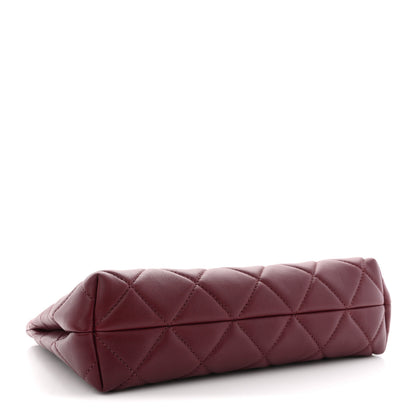 Chanel Lambskin Quilted Small Eyes On You Shopping Bag Dark Burgundy 4 of 11