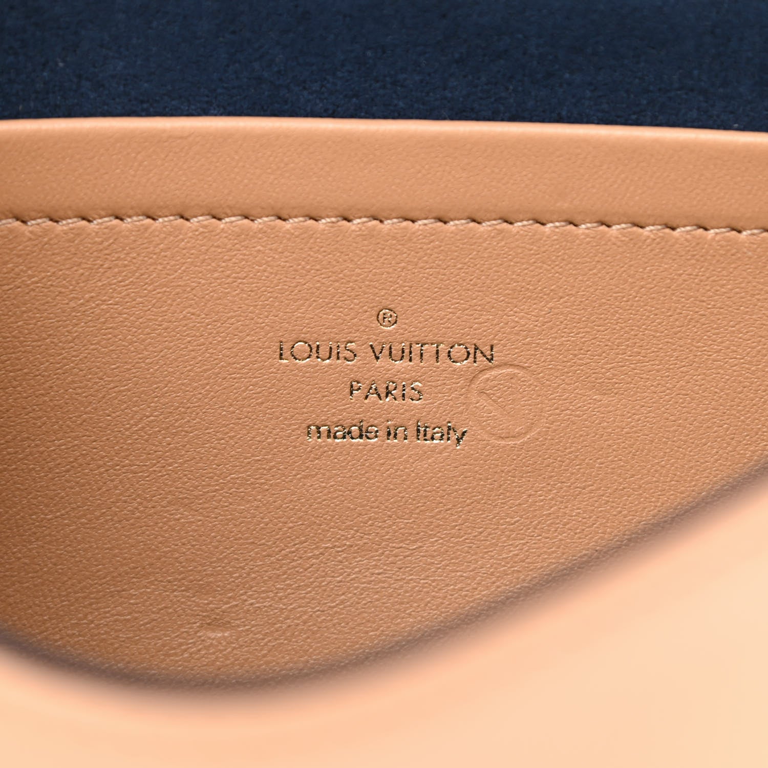 Louis Vuitton Lambskin Embossed Monogram Pochette Coussin Camel 6 of 10