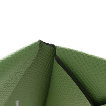 Hermes Epsom Calvi Duo Card Case Vert Criquet 8 of 9
