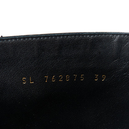 Saint Laurent Vitello Marilyn Betty 70 Ankle Zip Boots 39 Black 8 of 9