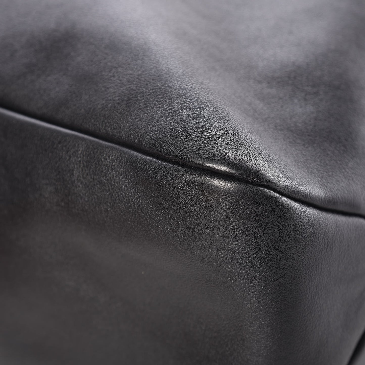 Calfskin Large Horsebit Chain Hobo Black