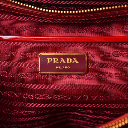 Prada Spazzolato Large Promenade Tote Rubino 9 of 13