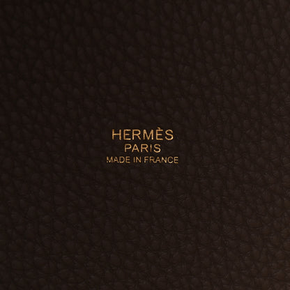 Hermes Taurillon Clemence Picotin Lock 22 MM Etoupe 6 of 9