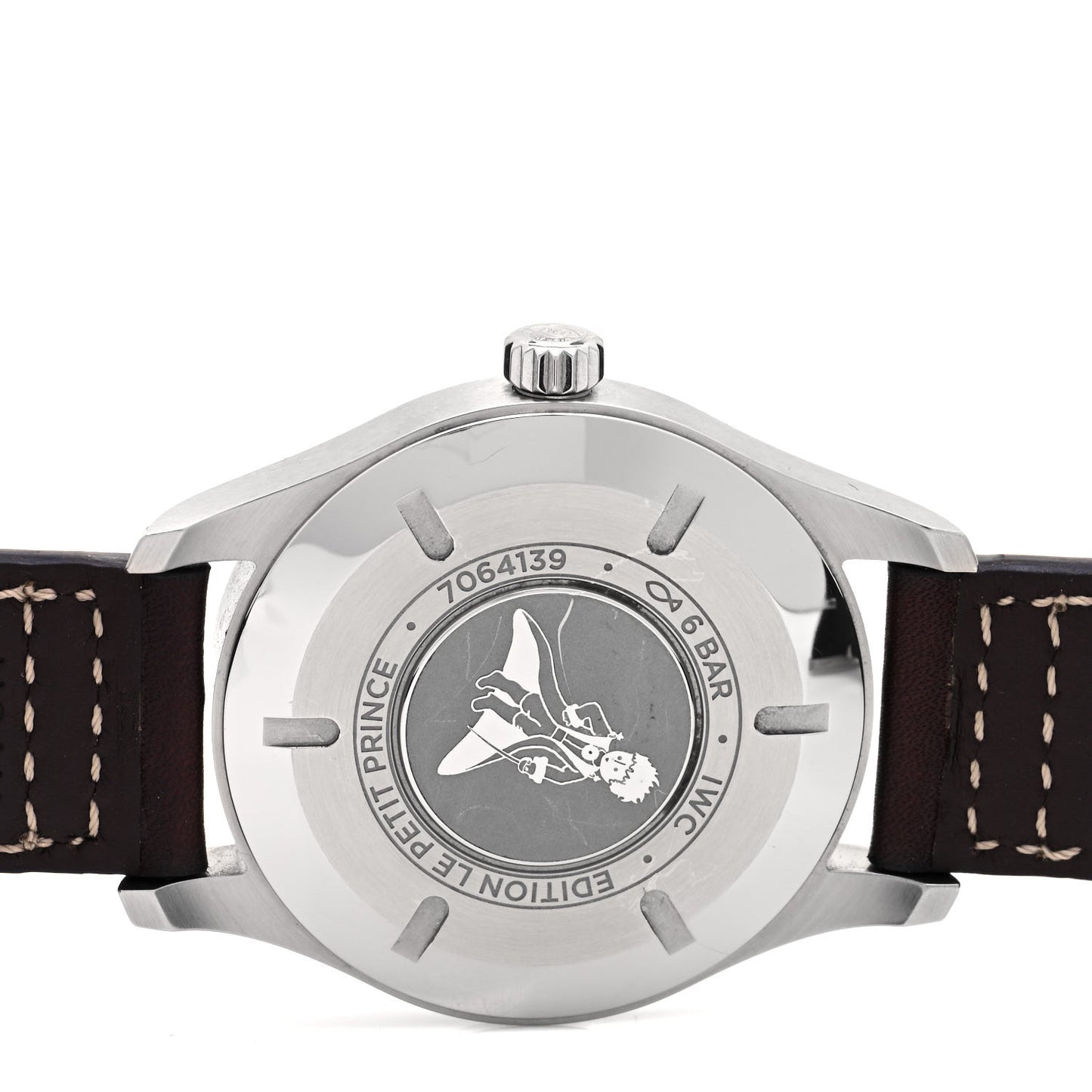 Stainless Steel Calfskin 40mm Pilot Mark XVIII Edition Le Petit Prince Automatic Watch Blue IW327010