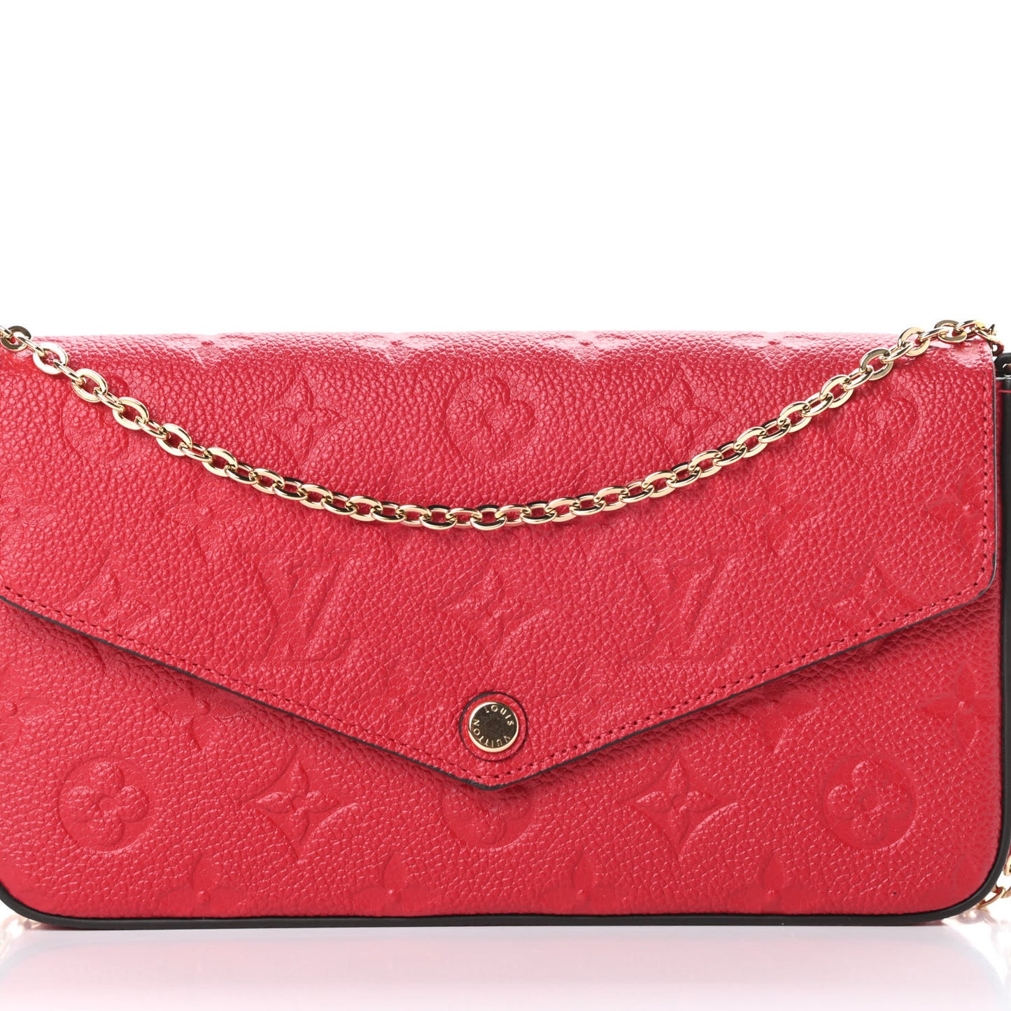 Empreinte Pochette Felicie Chain Wallet Scarlet