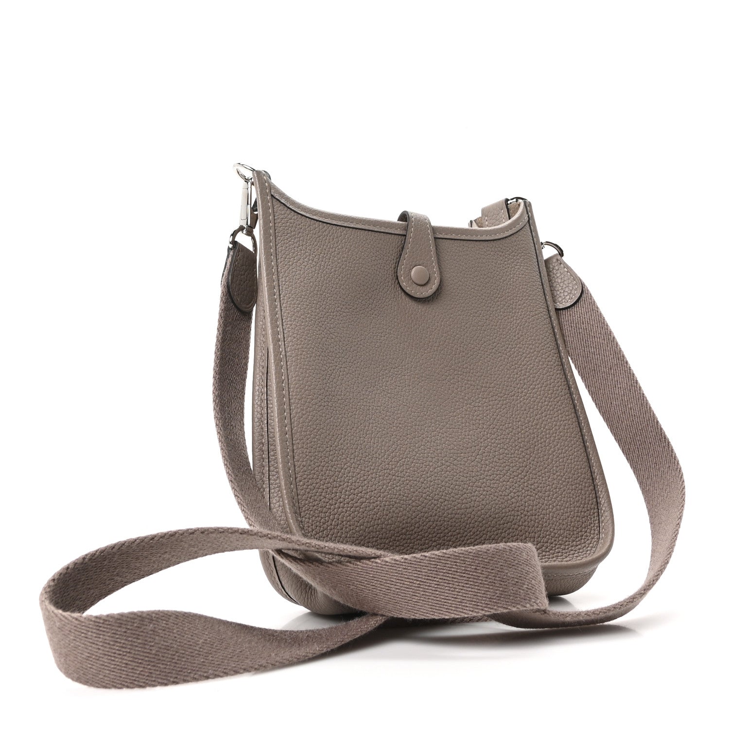 HERMES エヴリン TPM グリアスファルト グレージュ ショルダー Hermes Taurillon Clemence Evelyne TPM Gris Asphalt 1871288