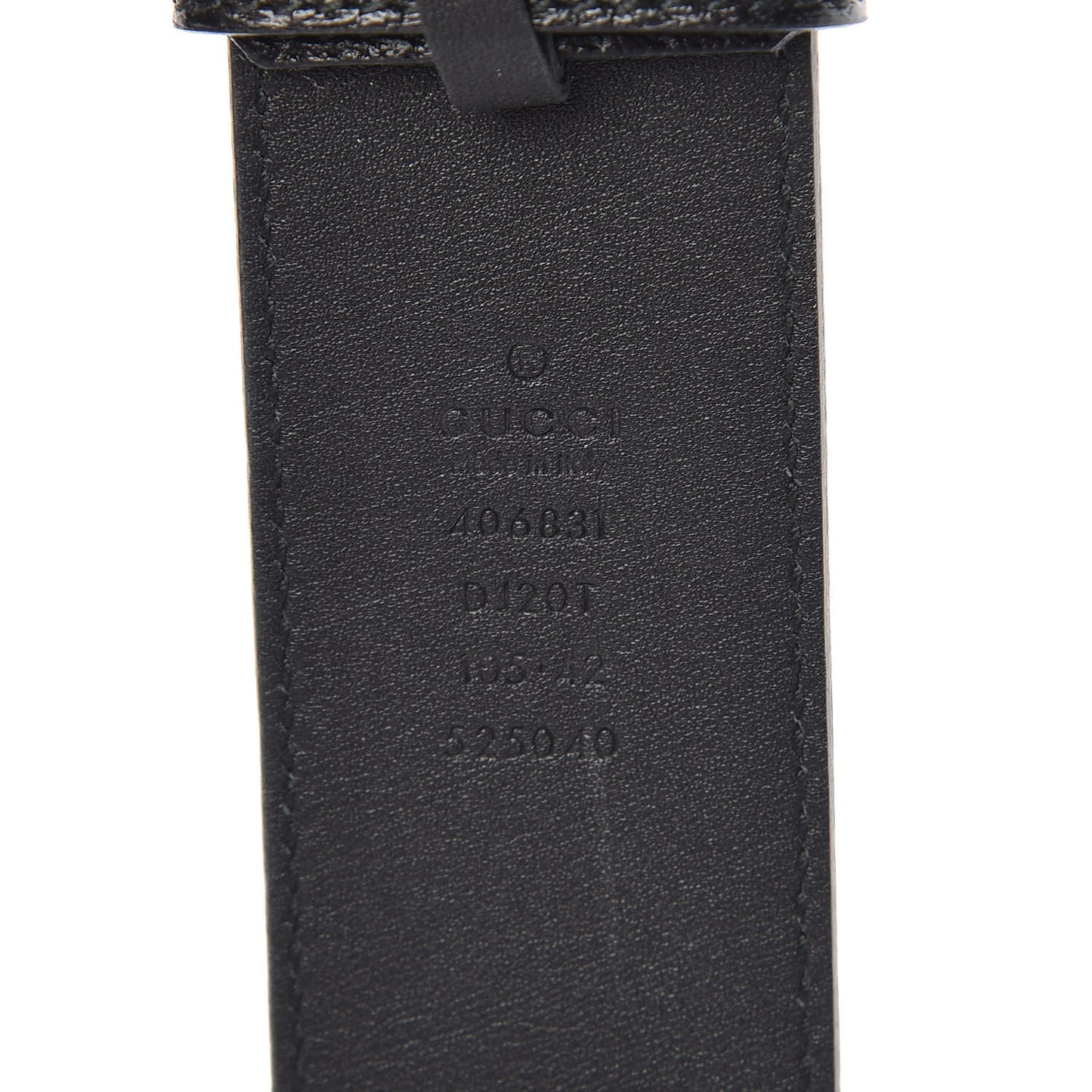Textured Calfskin Double G 40mm Belt 105 42 Black