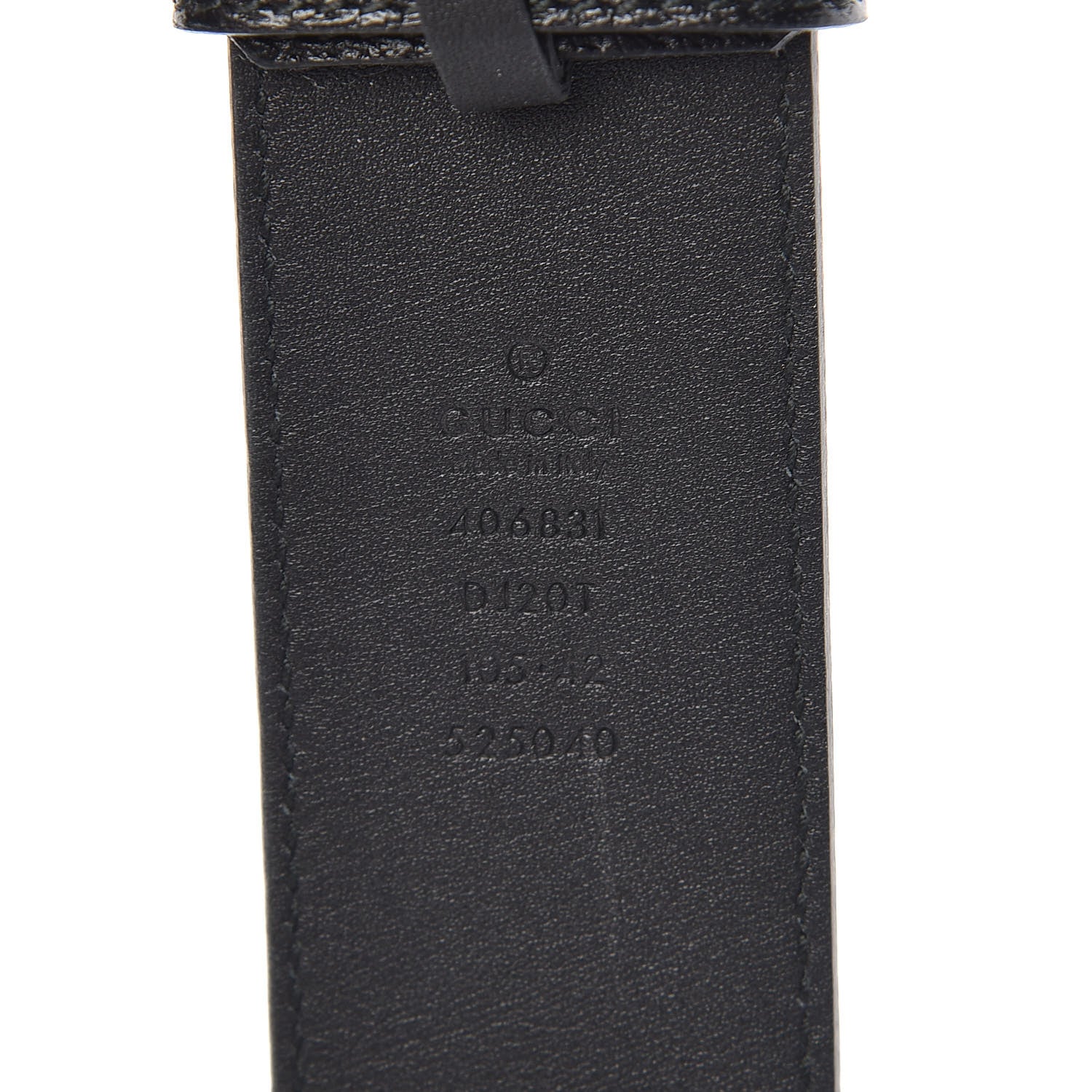 Gucci Textured Calfskin Double G 40mm Belt 105 42 Black 4 of 7