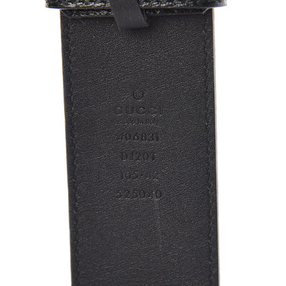 Gucci Textured Calfskin Double G 40mm Belt 105 42 Black 4 of 7
