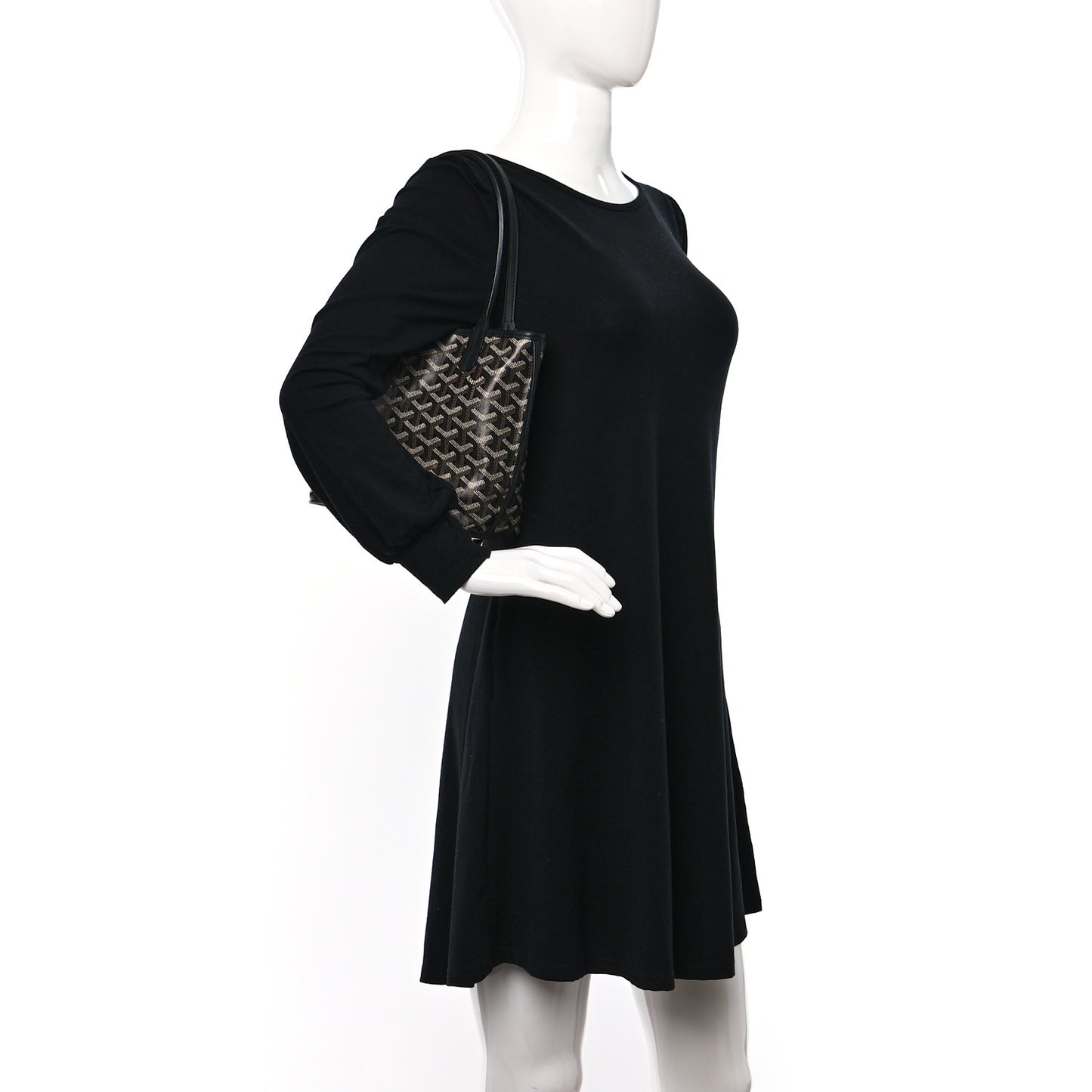 Goyardine Reversible Mini Anjou Black