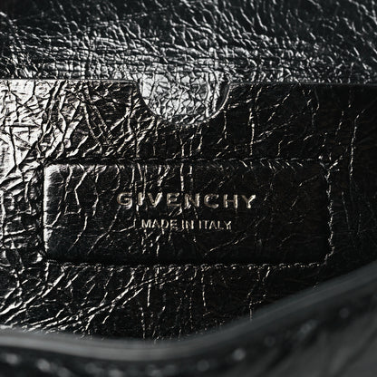 Givenchy Creased Patent Calfskin Medium ID Flap Black 6 of 9
