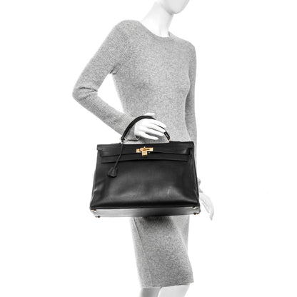 Hermes Ardennes Kelly Retourne 40 Black 2 of 21