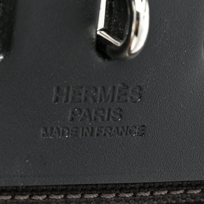 Hermes Military Toile Vache Hunter Herbag Zip Retourne 31 PM Ebene Black 8 of 12
