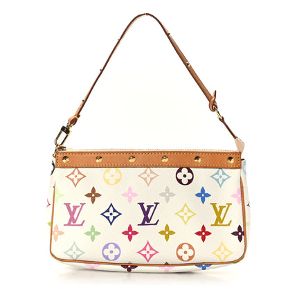 Louis Vuitton Monogram Multicolor Pochette Accessories White 1 of 9