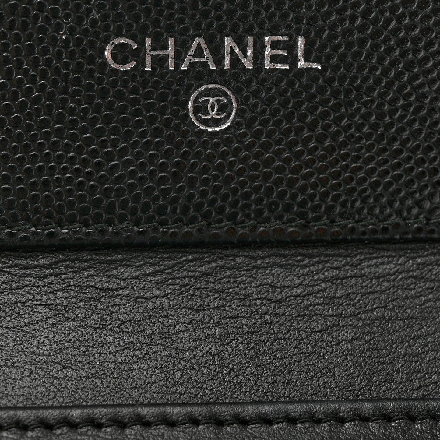 Caviar Quilted Compact Boy Wallet Black
