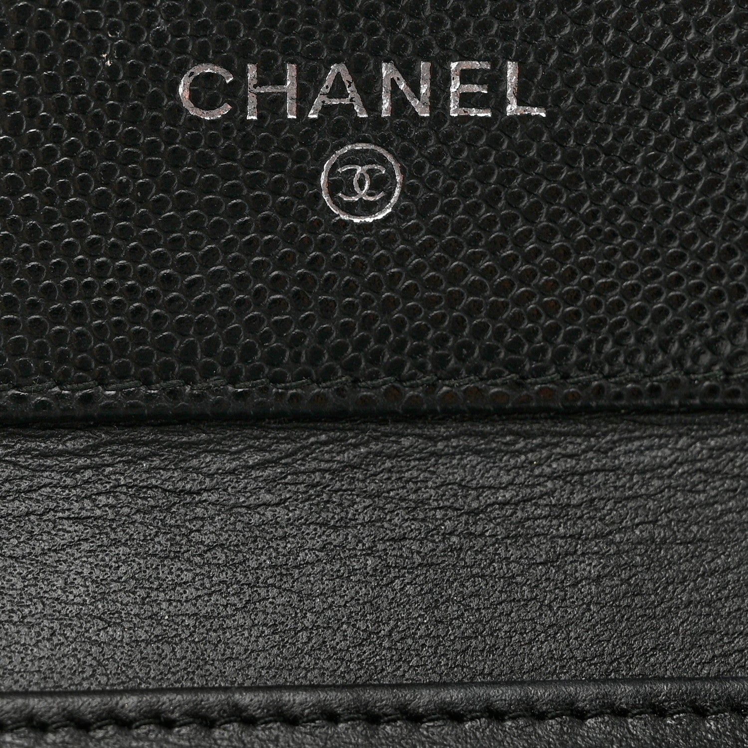 Chanel Caviar Quilted Compact Boy Wallet Black 6 of 8