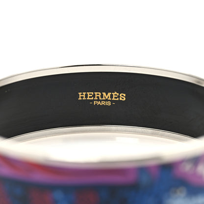 Hermes Enamel Printed Wide Le Marche de Savana Bracelet 65 4 of 8