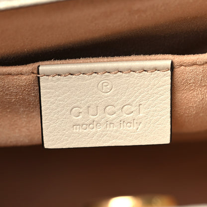 Gucci Wonka Grain Calfskin Small Diana Tote Bag Mystic White Orange Fluo 6 of 11