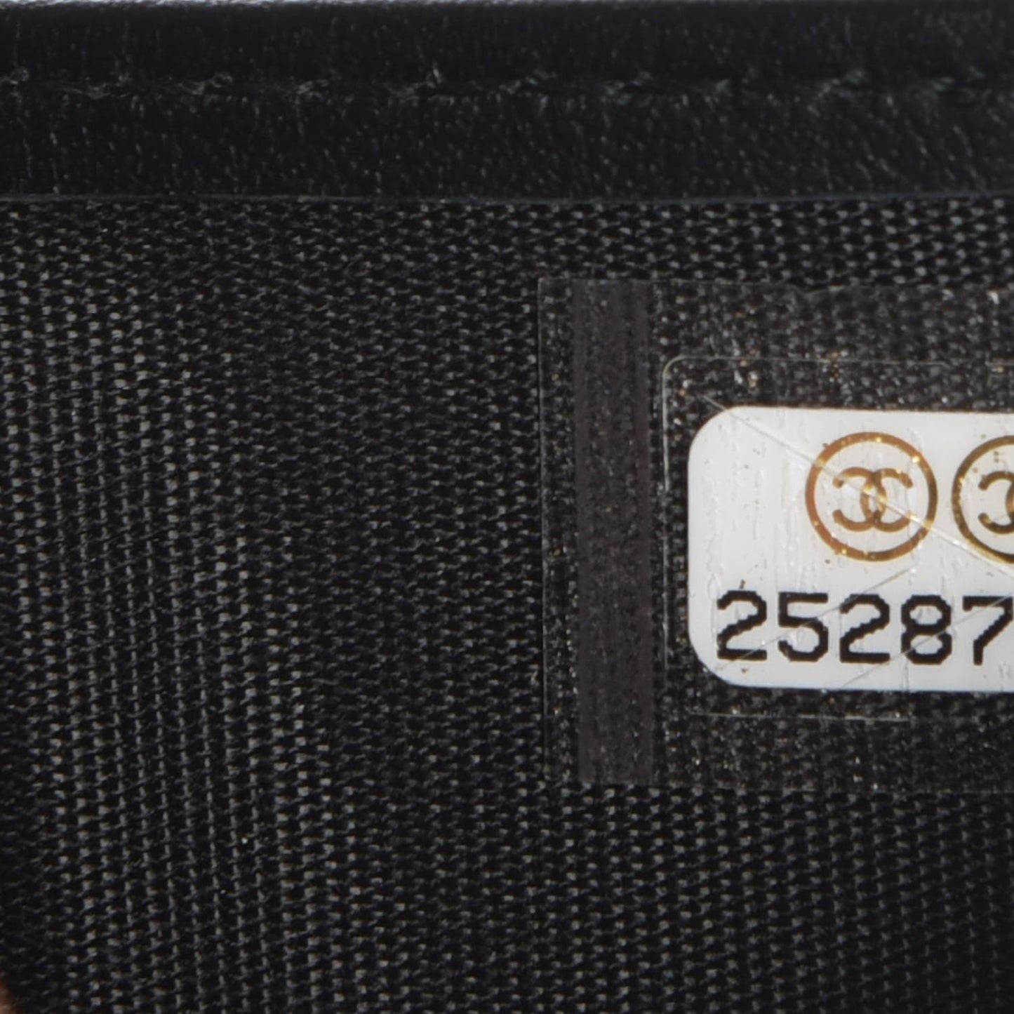 Caviar Quilted Compact Boy Wallet Black