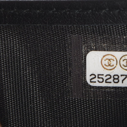 Chanel Caviar Quilted Compact Boy Wallet Black 8 of 9