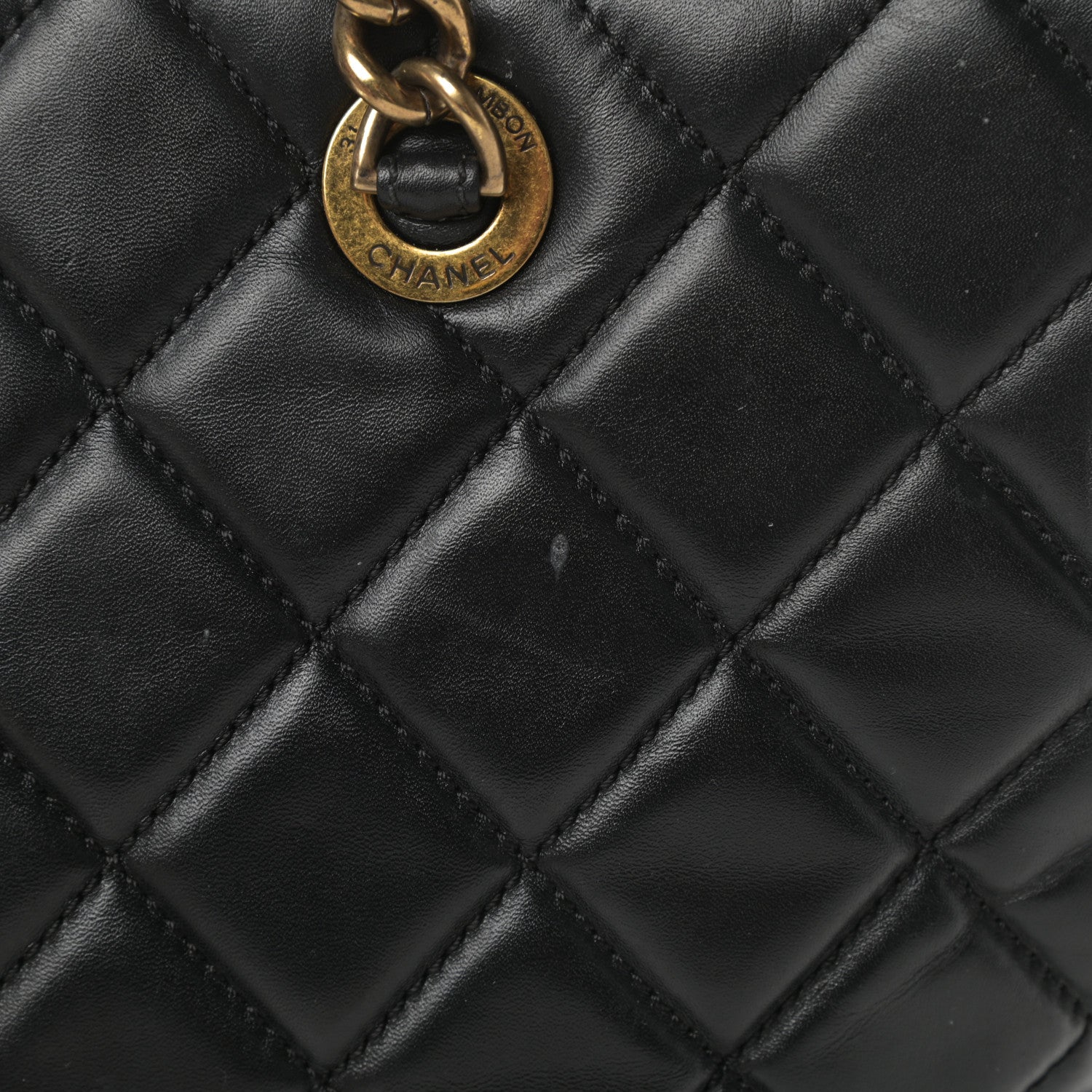 Chanel Calfskin Quilted Large Shopping Tote Black 19 of 20