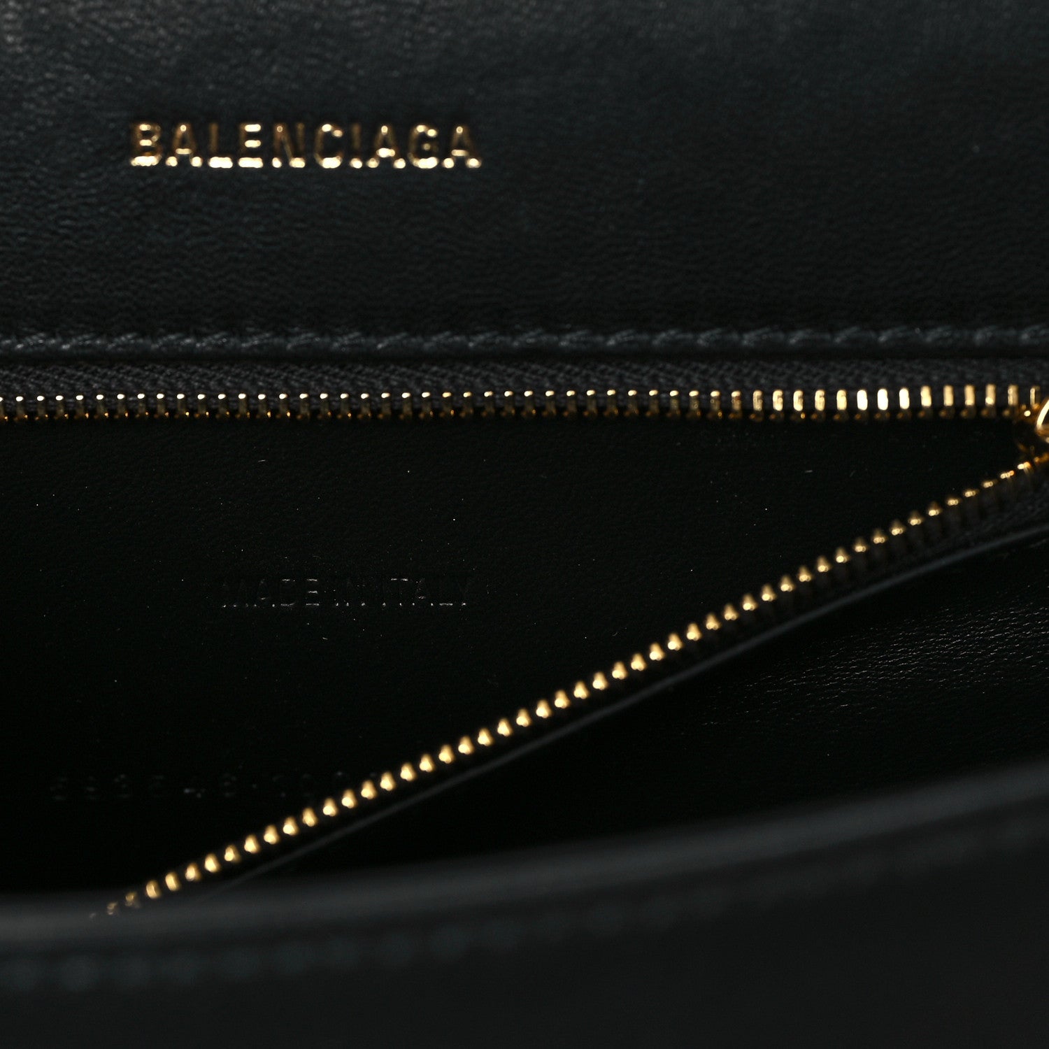 Balenciaga Nappa Calfskin Puffy Small Hourglass Top Handle Bag Black 7 of 11