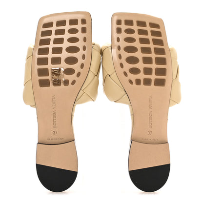 Bottega Veneta Nappa Maxi Intrecciato Lido Flat Sandals 37 Cane Sugar 6 of 8