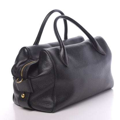 Prada Vitello Daino Satchel Black 3 of 15