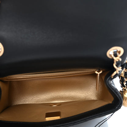 Chanel Lambskin Quilted Mini Pearl Crush Flap Black 4 of 4