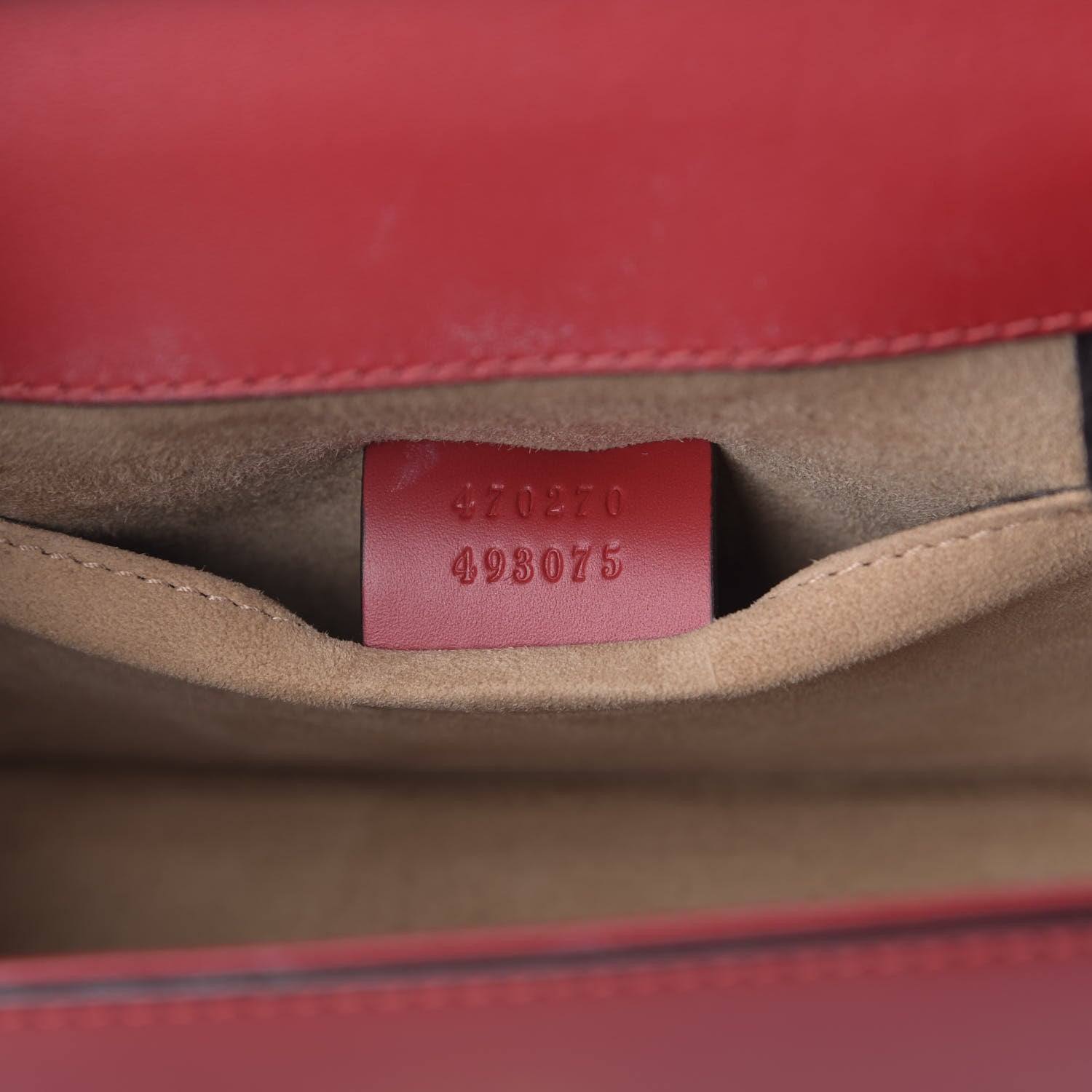 Gucci Calfskin Mini Sylvie Top Handle Bag Hibiscus Red 8 of 9