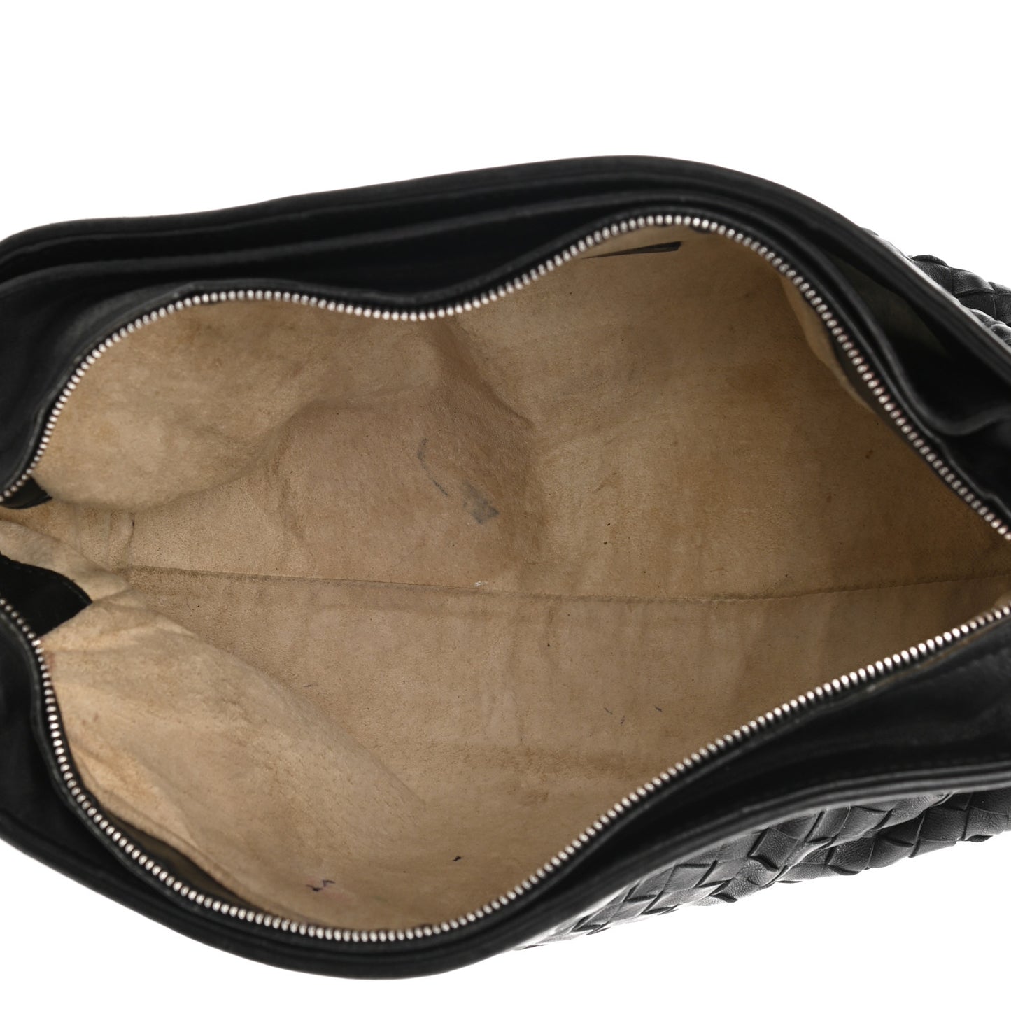 Nappa Intrecciato Shoulder Bag Black
