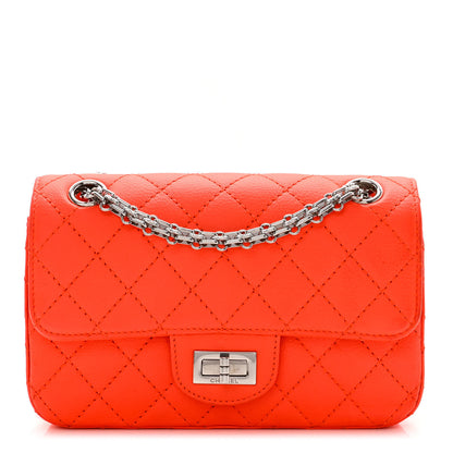 Chanel Goatskin Quilted 2.55 Reissue Mini Flap Orange 1 of 12