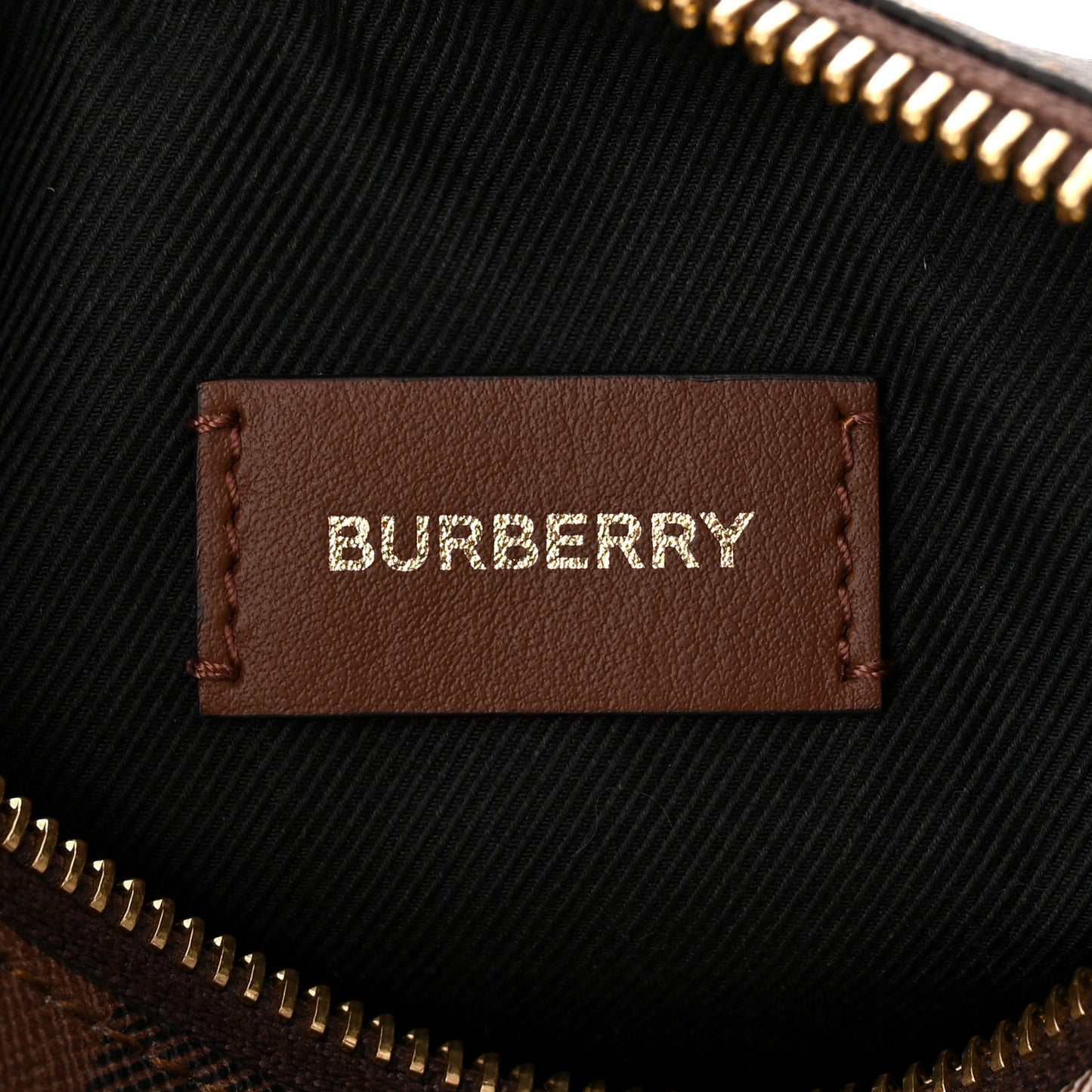 E-canvas Check Mini Bowling Bag Dark Birch Brown