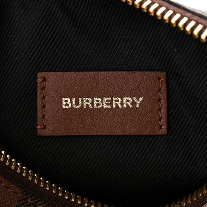 Burberry E-canvas Check Mini Bowling Bag Dark Birch Brown 6 of 9