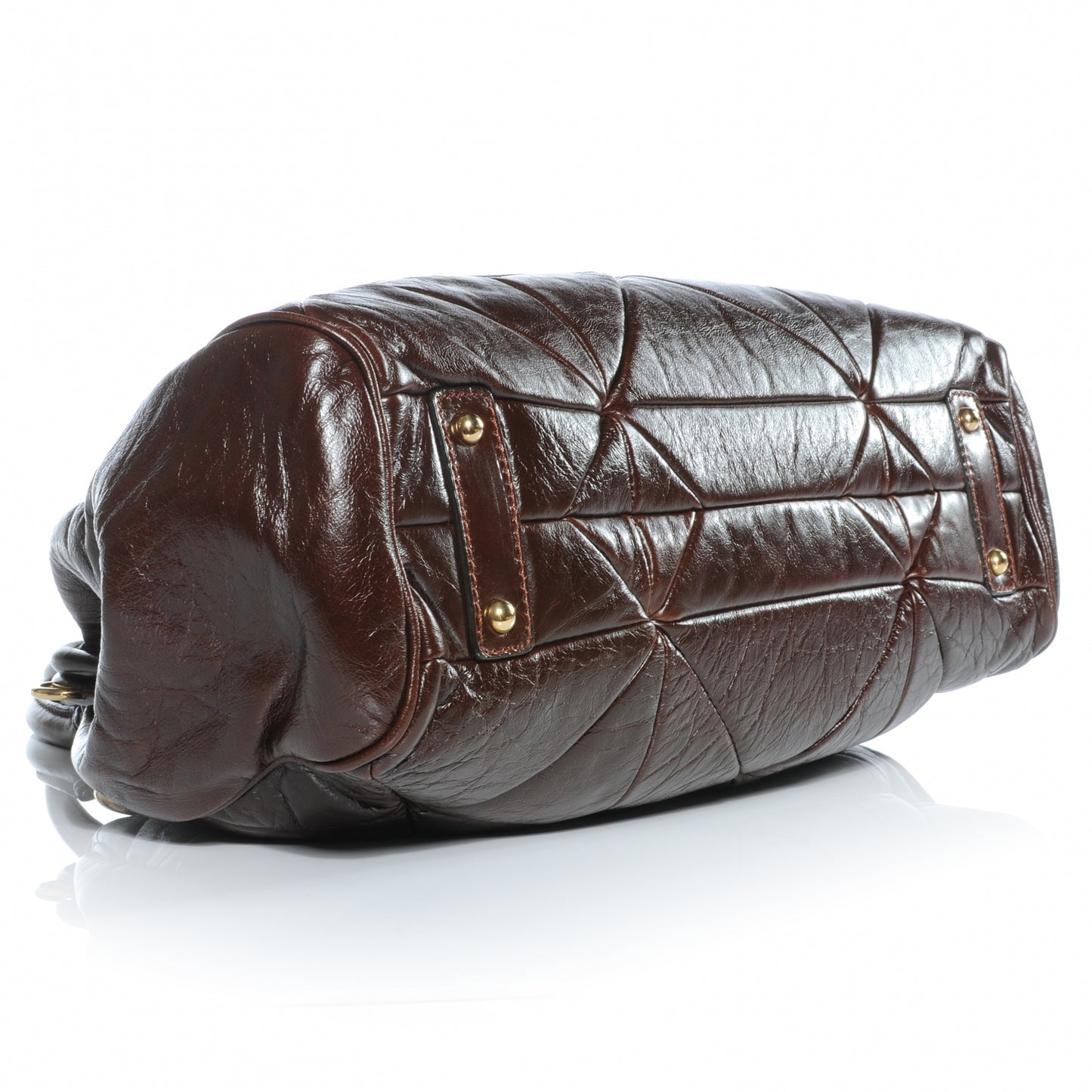Leather Patchwork Stam Chocolate