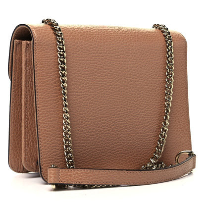 Gucci Dollar Calfskin Small Interlocking G Shoulder Bag Camelia 2 of 9